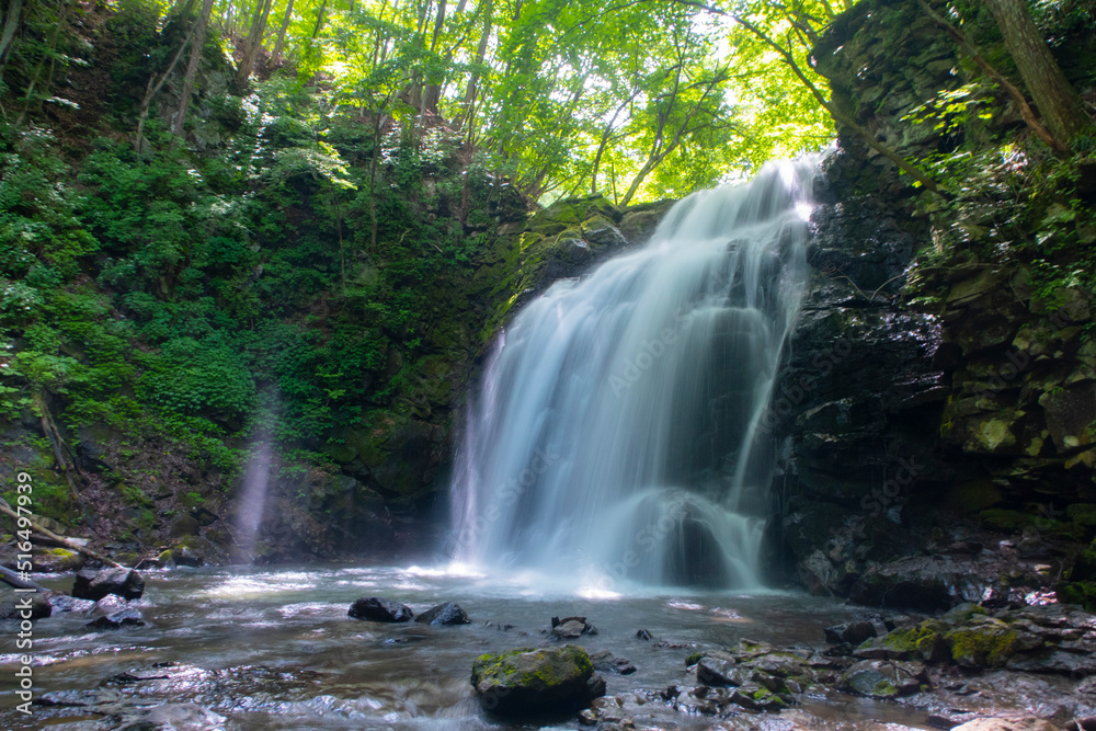 Fototapeta premium 水煙が上がる大迫力の浅間大滝