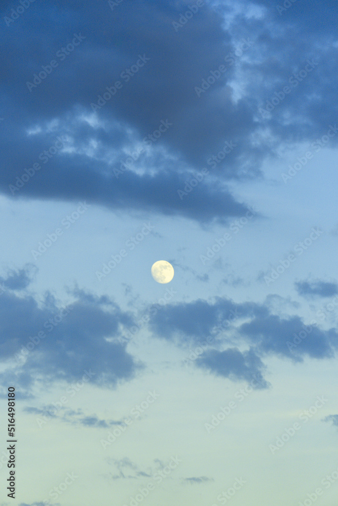 Moon at dusk