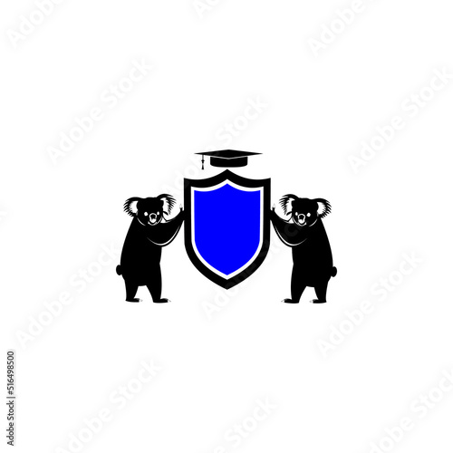 Logo Univercity with animal vector