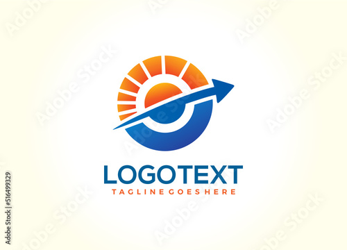 Optimize Boost logo design template [vector] 