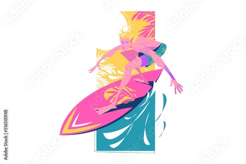 Dude on surfboard in ocean