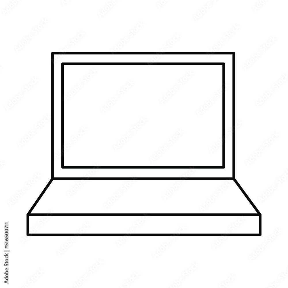 Device icons: laptop and desktop computer. Vector illustration of responsive web design. Device icons: laptop and desktop computer. Vector illustration of responsive web design.