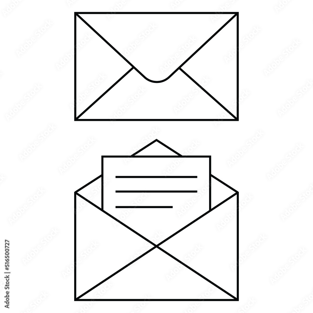 Email envelope icon vector illustration Email envelope icon vector illustration