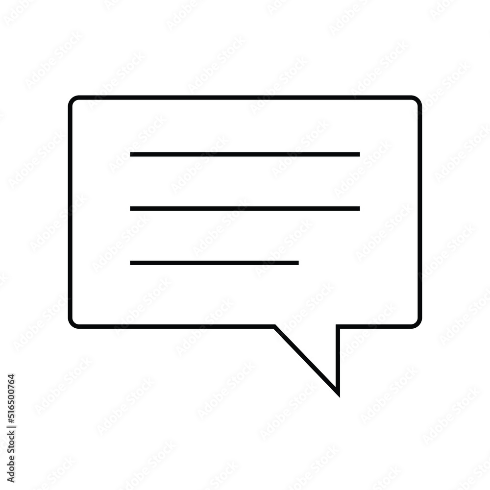 Speech Bubbles on top of each other. vector outline Speech Bubbles on top of each other. vector outline