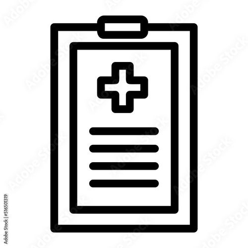 medical history line icon