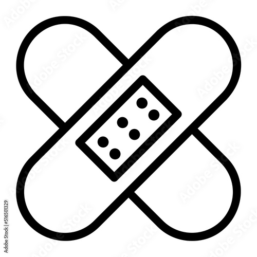 plaster line icon