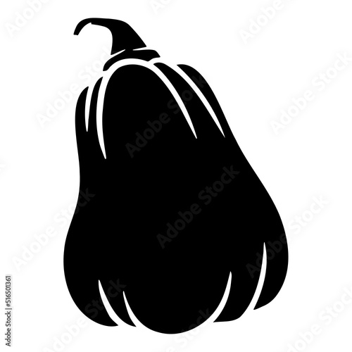 Pumpkin - squash for Halloween or Thanksgiving flat icon