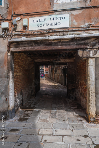 View of the Venetian Ghetto in Venice  Veneto  Italy  Europe  World Heritage Site
