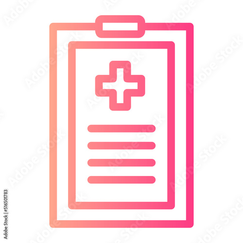 medical history gradient icon