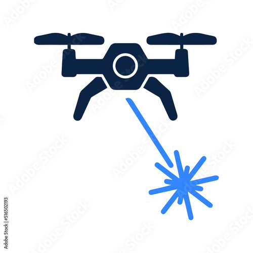Copter drone or quad copter icon