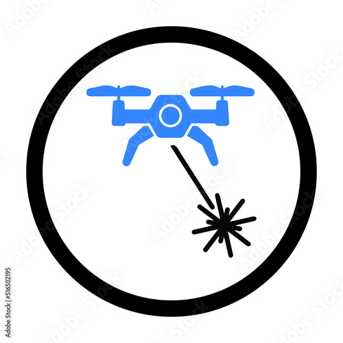 Copter drone or quad copter icon