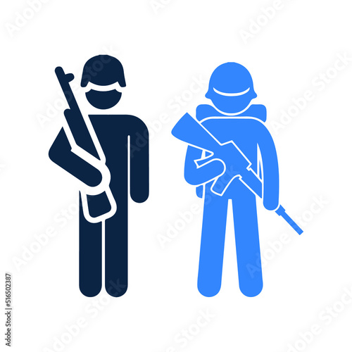 Army military or soldier icon