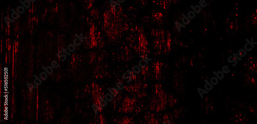 Dark grunge red abstract concrete wall background. Mystical and mystery design.