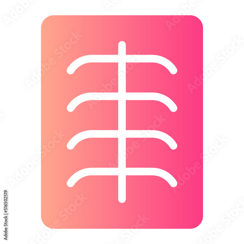x rays gradient icon