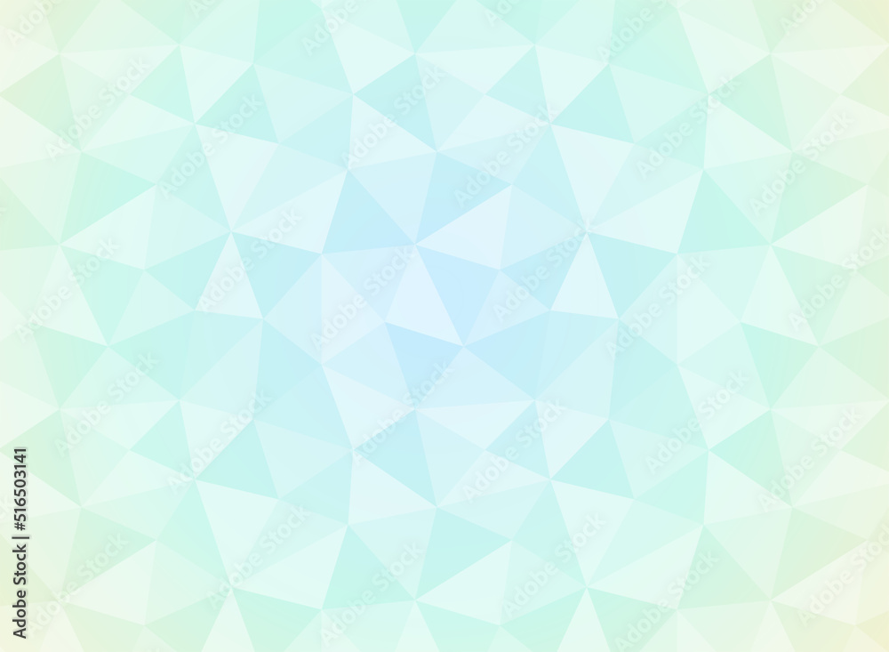 爽やかなグラデーションのポリゴンの背景イラスト