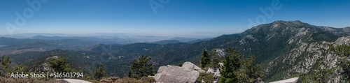 panorama of the mountains with long views into the distance