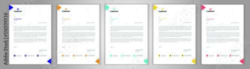 Professional Letterhead Template Set corporate modern letterhead design template with creative modern letter head design template for your project. letterhead, letter head, Business letterhead design