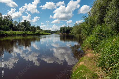 Gauja river next to Cesis city  Latvia.