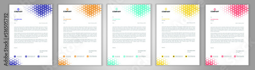 Professional Letterhead Template Set corporate modern letterhead design template with creative modern letter head design template for your project. letterhead, letter head, Business letterhead design.