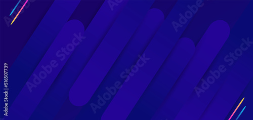 Abstract background with rainbow line. Dark blue Vector background with round line.