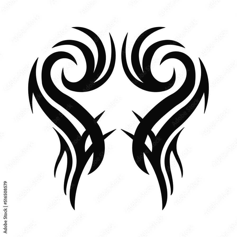 tattoo patterns on white background