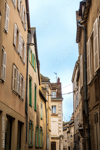 Antique building view in Chartres city, France. © ilolab