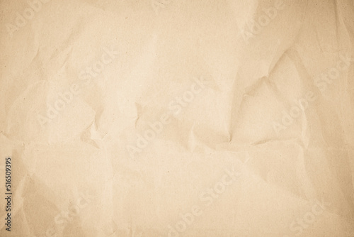 Paper vintage background. Recycle brown paper crumpled texture, Old paper surface for background.