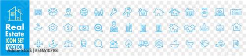 Real Estate icons collection vector