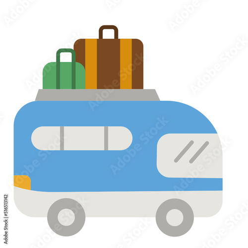 van flat icon
