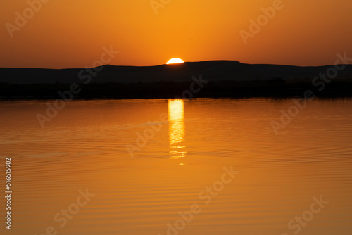 sunset over the lake © Hazemomar