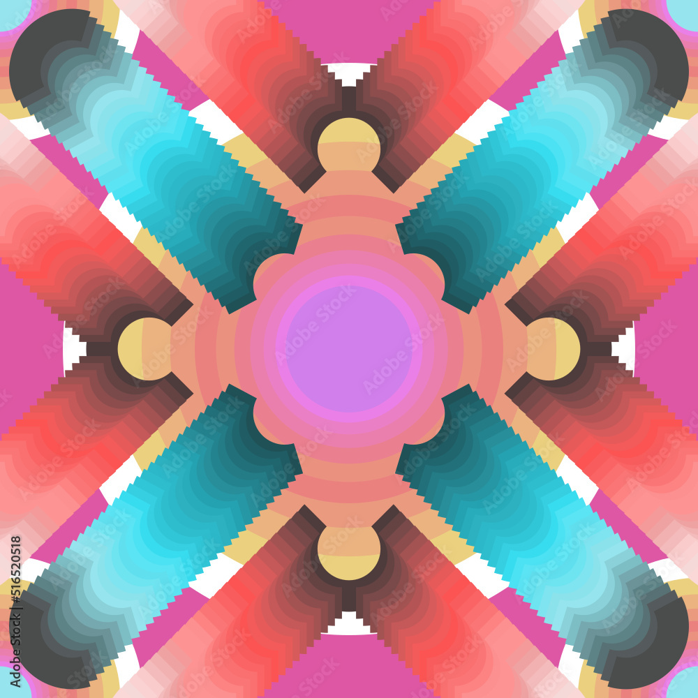 Seamless geometric pattern design for background or wallpaper. A fabric ...