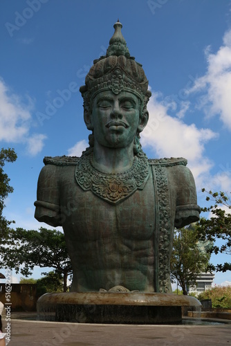 Garuda Wisnu Kencana Cultural Park (GWK). A popular place that has a statue as high as 122 meters, is called the GWK Statue. (Bali, Indonesia - June 18, 2022)