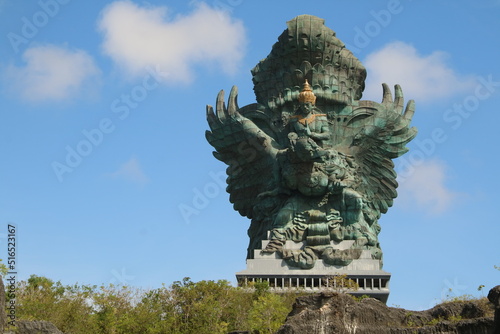 Garuda Wisnu Kencana Cultural Park (GWK). A popular place that has a statue as high as 122 meters, is called the GWK Statue. (Bali, Indonesia - June 18, 2022)