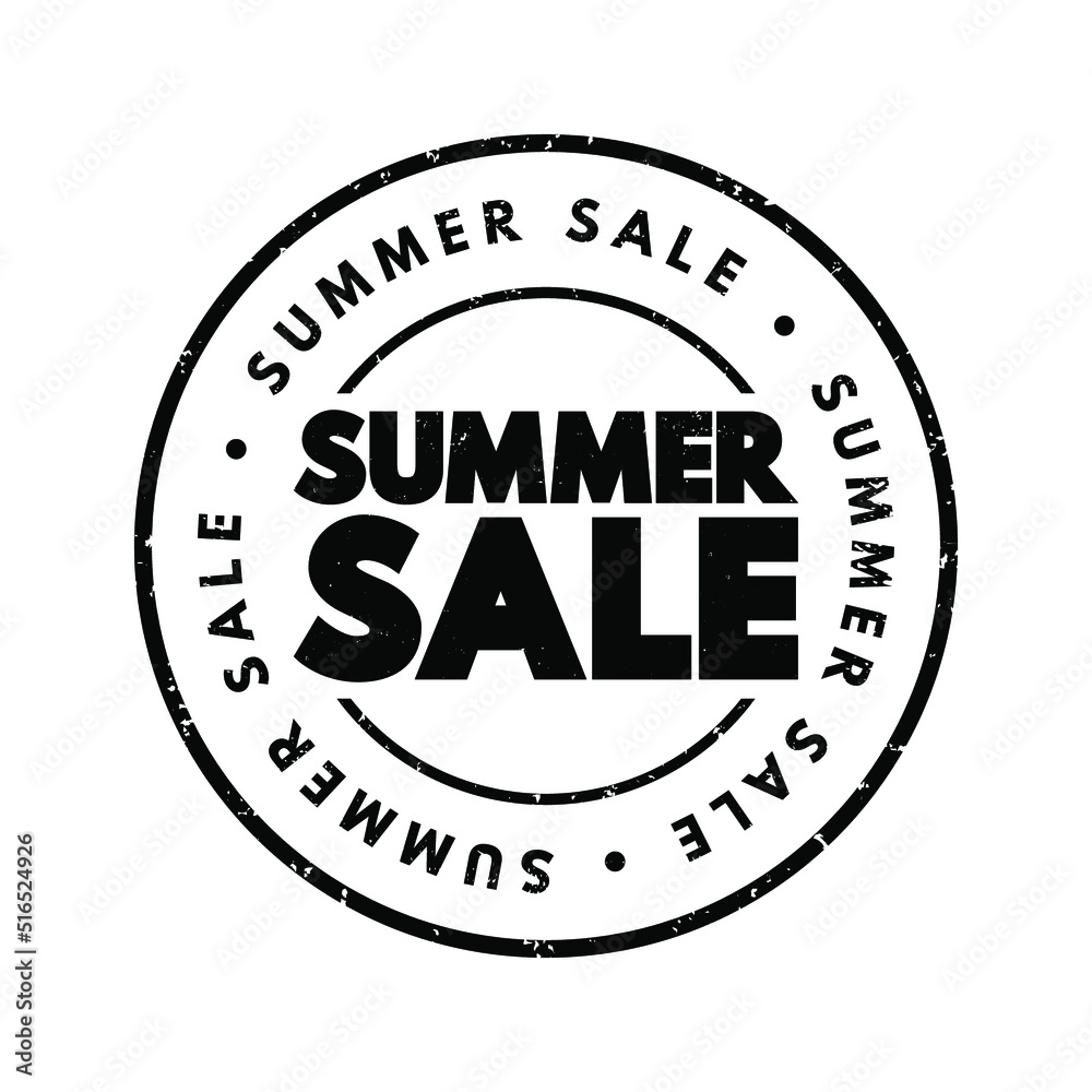 Summer Sale text stamp, concept background Summer Sale text stamp, concept background