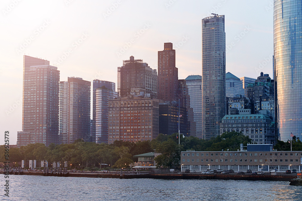 Naklejka premium New York city skyline. USA