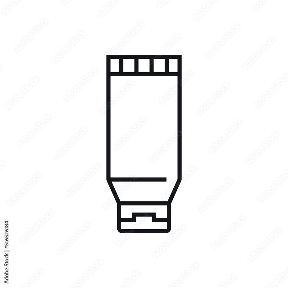 Cream tube icon design. vector illustration Cream tube icon design. vector illustration