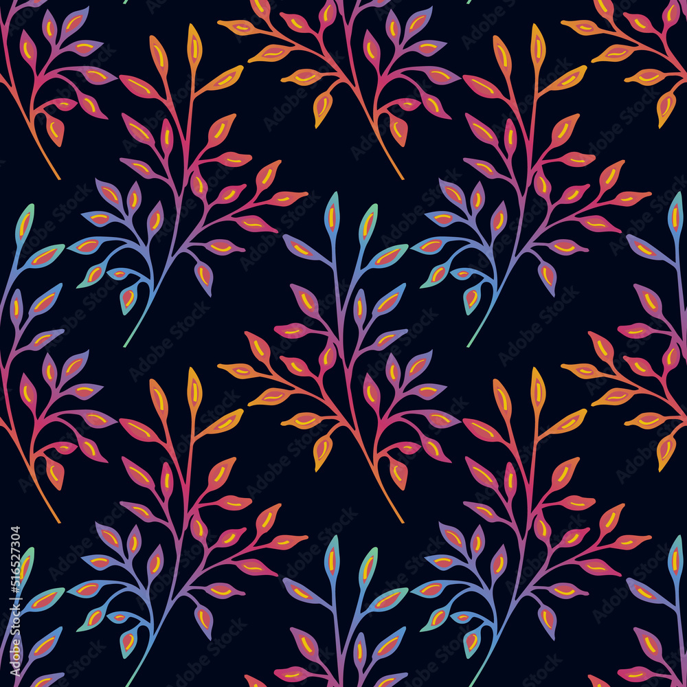 custom made wallpaper toronto digitalVector. Colorful. Plant flowers. Seamless pattern.