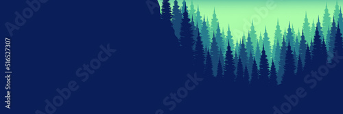 mountain landscape flat design vector illustration good for banner, backdrop, background, wallpaper, web, landing page, and design template