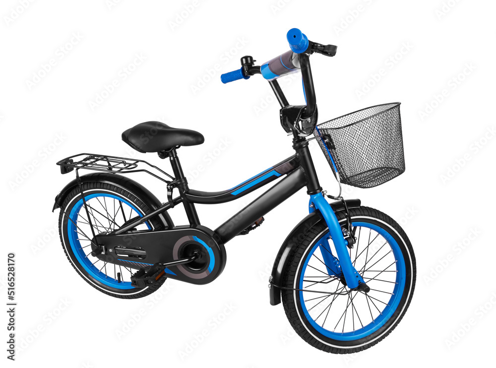 Fototapeta premium Black bicycle with basket