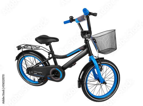 Black bicycle with basket