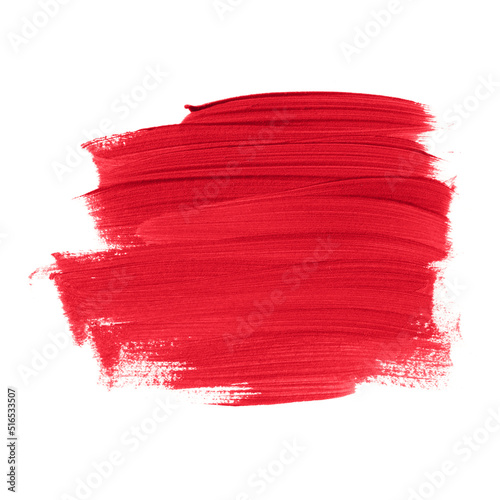 Photo Red brush paint watercolor background