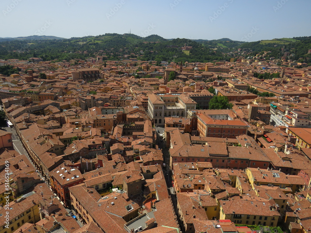 panorama dalla Torre degli Asinelli, Bologna, Italia