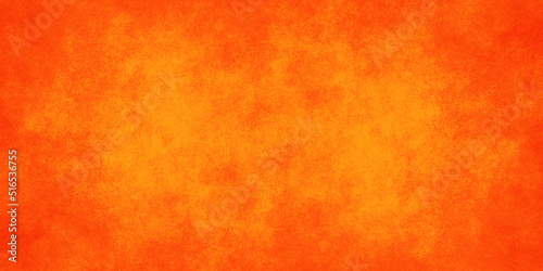 Abstract background with Texture of orange concrete wall background. Modern and geometric design with Watercolor paper background. Abstract Painted Illustration.Brush stroked painting .Grunge texture 
