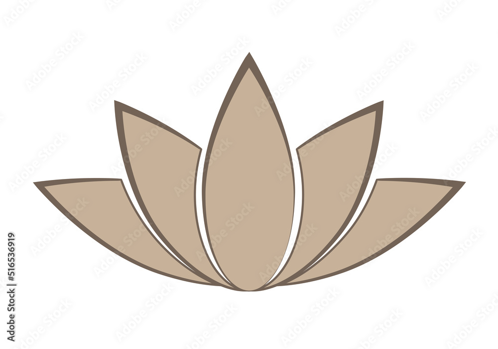 lotus flower symbol isolated on white background, vector illustration lotus flower symbol isolated on white background, vector illustration