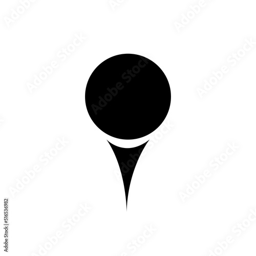 Tennis racket on white background. Vector drawing.