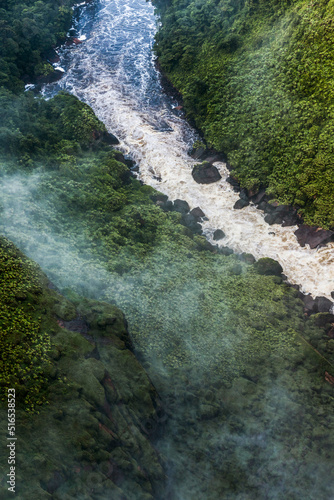 kaieteur falls in guyana amazon jungle in south america