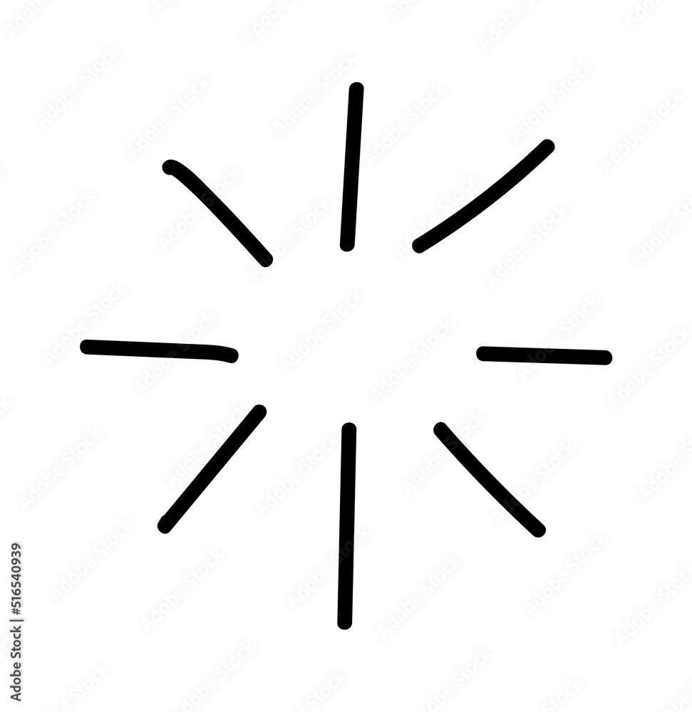 Hand Drawn Star Sign. Vector illustration Hand Drawn Star Sign. Vector illustration