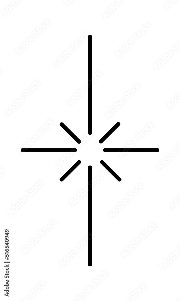 Hand Drawn Star Sign. Vector illustration Hand Drawn Star Sign. Vector illustration