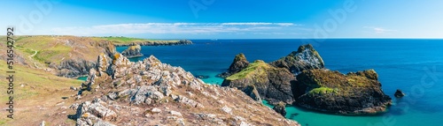 Kynance Cove and Asparagus Island, Cornwall, England