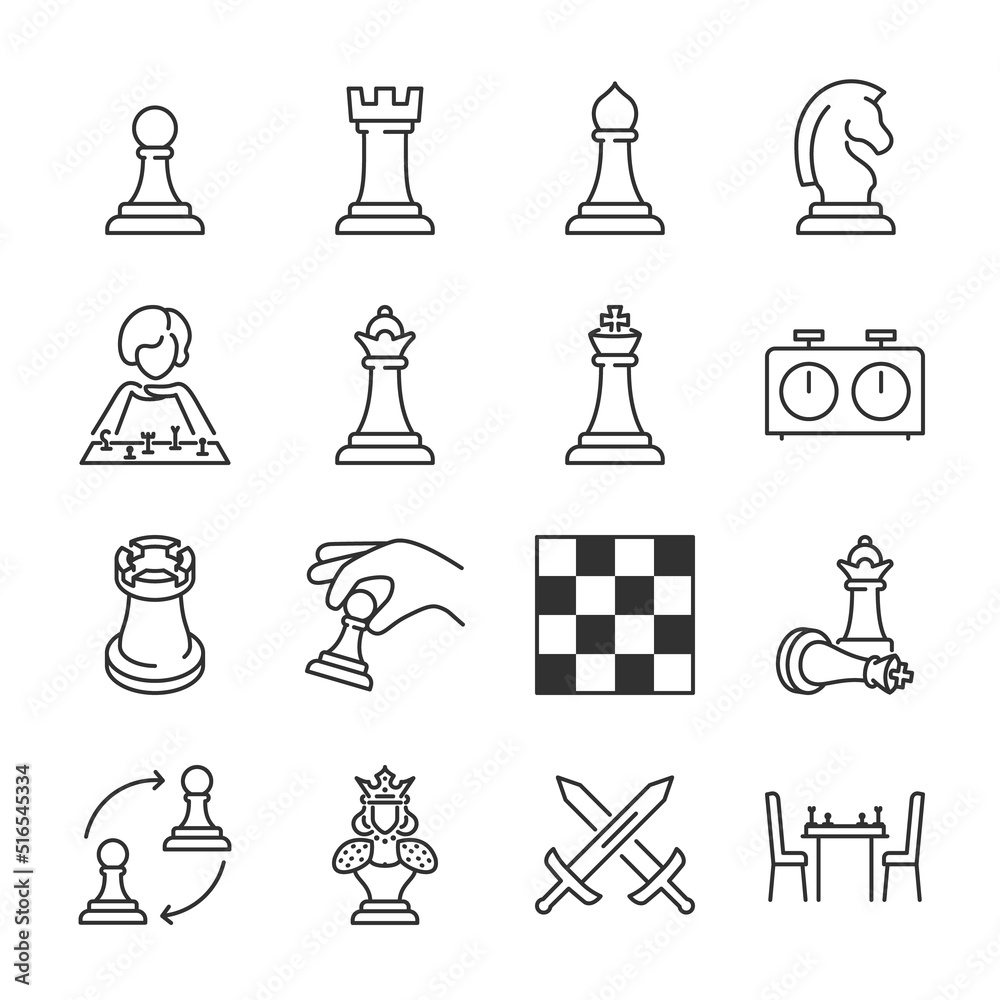 Chess Special Lineal icon